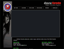 Tablet Screenshot of dzonekaraoke.com